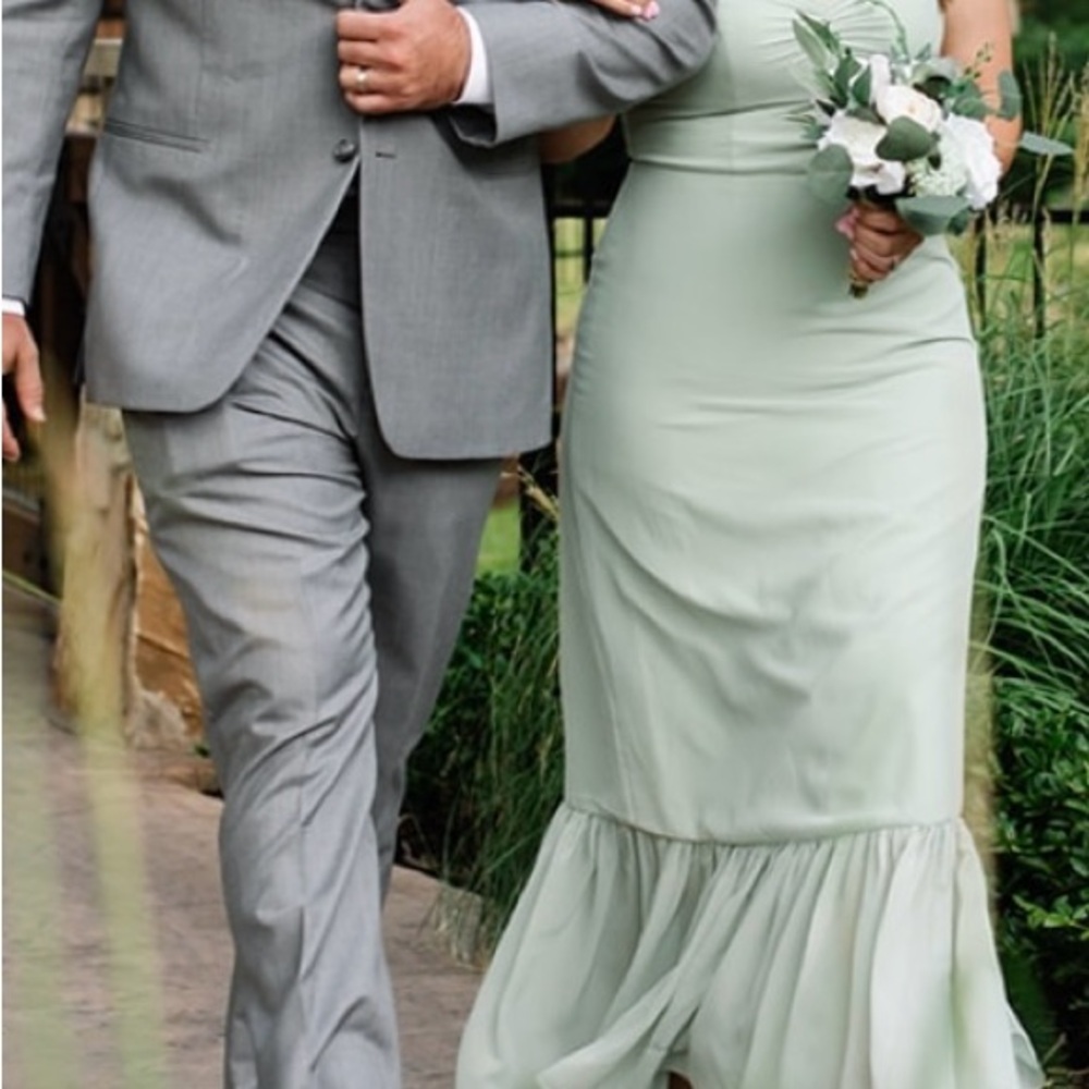 Azazie Dusty Sage Green Bridesmaids Dress